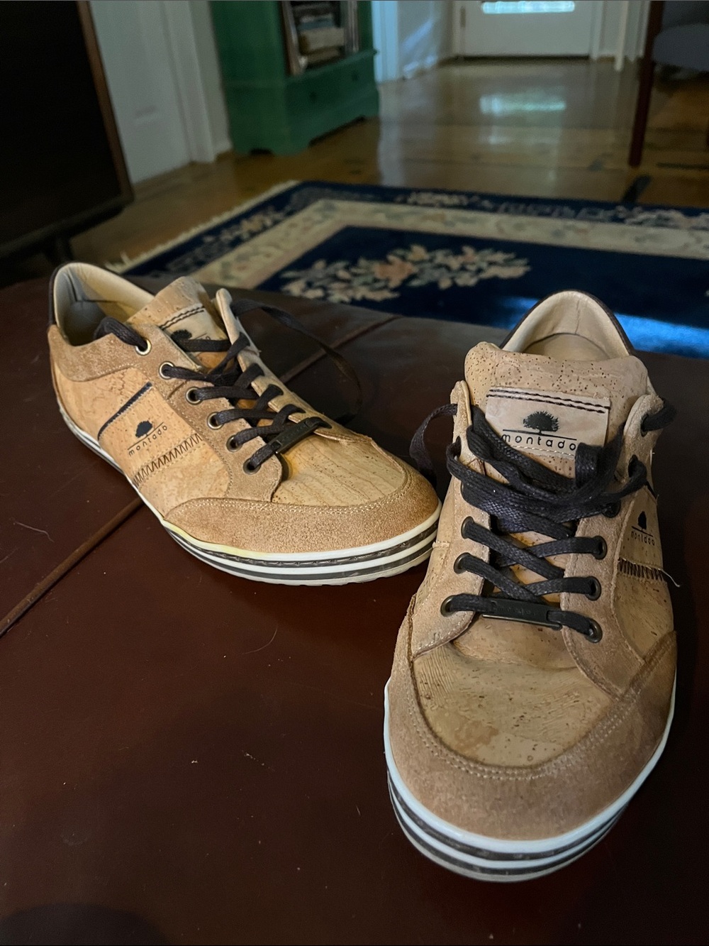 MONTADO Men’s Tan Suede Lace-Up Sneakers from Portugal